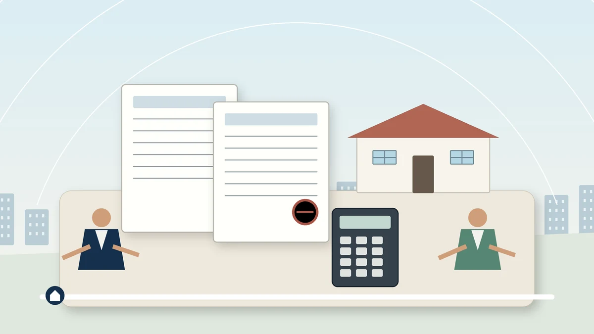 Property valuer and accountant reviewing CGT valuation documents for a Sydney investment property